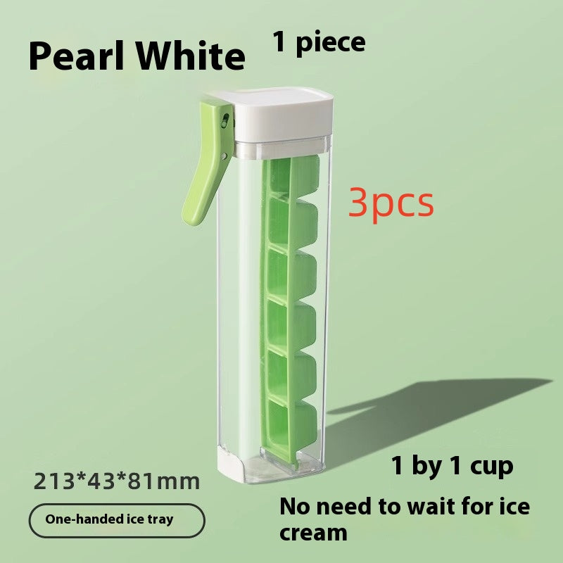 Premium Food Grade Ice Cube Maker with Storage Box - Perfect Kitchen Gadget for Easy Ice Creation