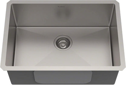 KRAUS Standart PRO 28-Inch 16 Gauge Undermount Single Bowl Stainless Steel Kitchen Sink, KHU100-28