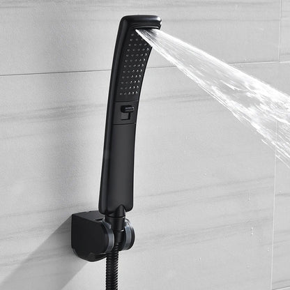 Black Waterfall Shower Head High Pressure Rain Shower Sprayer Set Water Saving Filter Sprayer High Quality Free Shipping