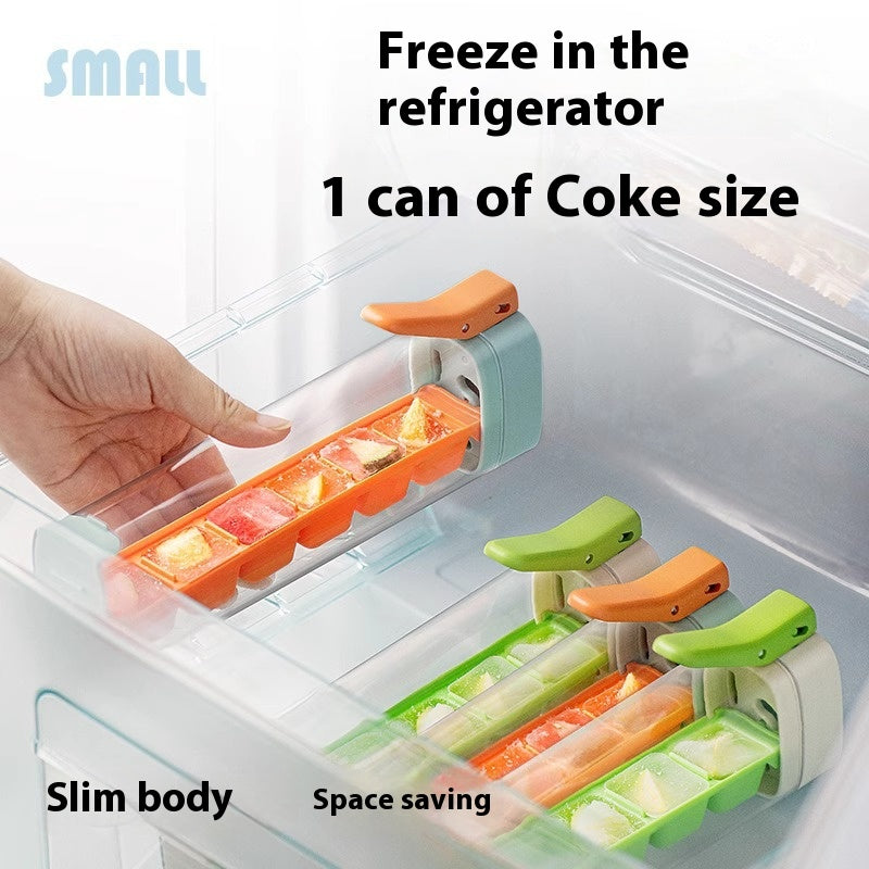Premium Food Grade Ice Cube Maker with Storage Box - Perfect Kitchen Gadget for Easy Ice Creation