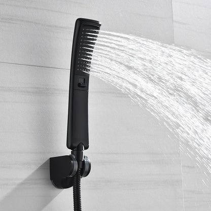 Black Waterfall Shower Head High Pressure Rain Shower Sprayer Set Water Saving Filter Sprayer High Quality Free Shipping