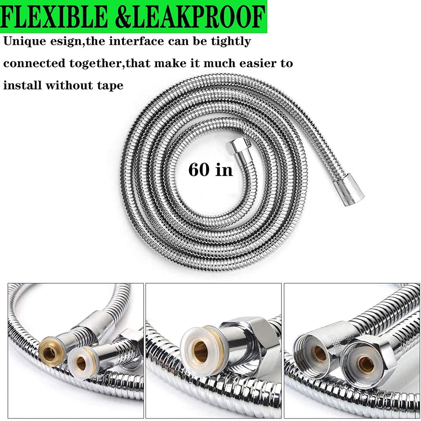Shower Head,Filtered High Pressure Water Saving Shower Head with Hose Ionic Handheld Shower Head (Blue)