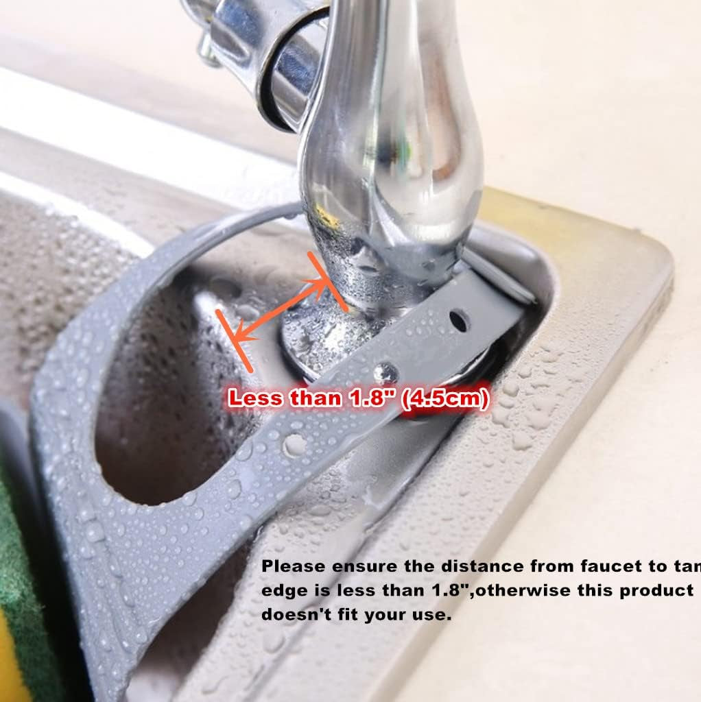 Kitchen Sink Caddy Sponge Holder Hang Basket for Scrubber Dish Brush Kitchen Accessories Organizer(Light Blue)