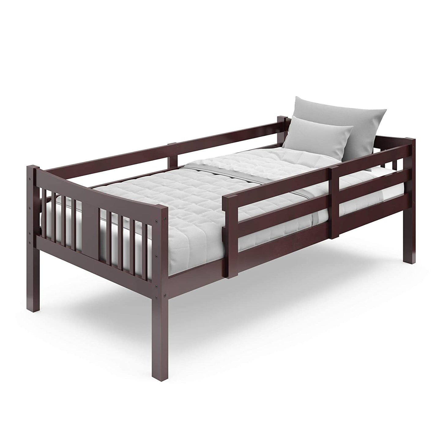 Caribou Twin-Over-Twin Bunk Bed – GREENGUARD Gold Certified Bunk Bed for Kids Bedroom, Converts to 2 Individual Twin Beds, No Box Spring Required (Espresso)